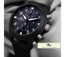 HK1124 İWC PİLOT'S SİYAH PVD KASA KRONO ERKEK SAATİ